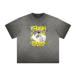 Thick Faded Gangsta Graphic Tee-INNBLAC Fashion Apparel