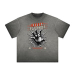 Thick Faded Gangsta Graphic Tee-INNBLAC Fashion Apparel