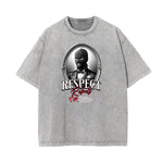 Mid Weight Faded Gangsta Graphic Tee-INNBLAC Fashion Apparel