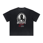 Vintage Frayed Gangsta Pattern Tee-INNBLAC Fashion Apparel