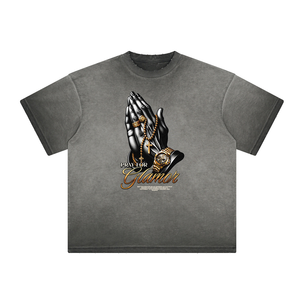 Thick Faded Gangsta Graphic Tee-INNBLAC Fashion Apparel