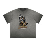 Thick Faded Gangsta Graphic Tee-INNBLAC Fashion Apparel