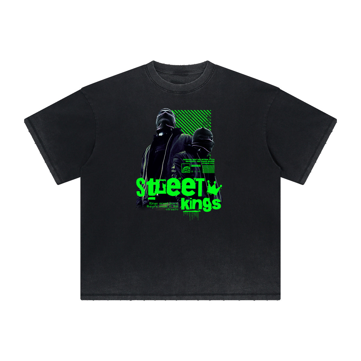 Heavyweight Gangsta Graphic Tee-INNBLAC Fashion Apparel