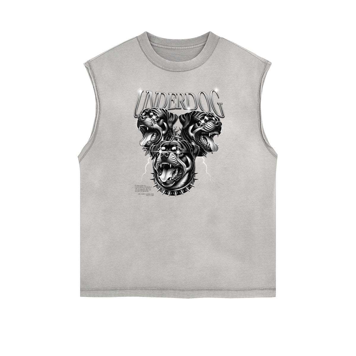 Faded Frayed Gangsta Graphic Tank Top-INNBLAC Fashion Apparel