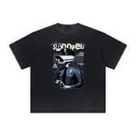 Heavyweight Gangsta Graphic Tee-INNBLAC Fashion Apparel