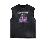 Sleeveless Chrome Y2K Streetwear Graphic Tee