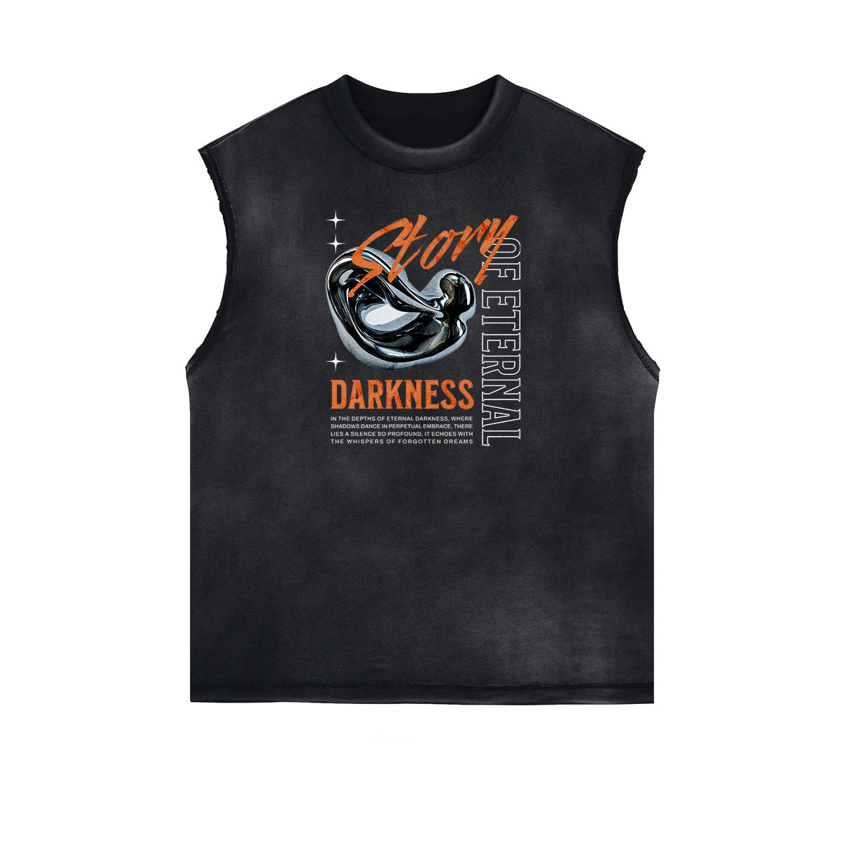 Sleeveless Chrome Y2K Streetwear Graphic Tee