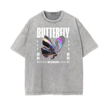 Faded Chrome Y2K Streetwear Pattern Tee