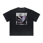 Distressed Chrome Y2K Streetwear Graphic Tee