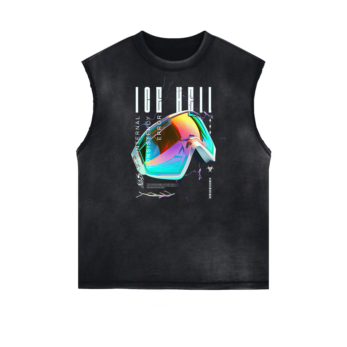 Sleeveless Chrome Y2K Streetwear Graphic Tee