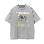 Faded Chrome Y2K Streetwear Pattern Tee