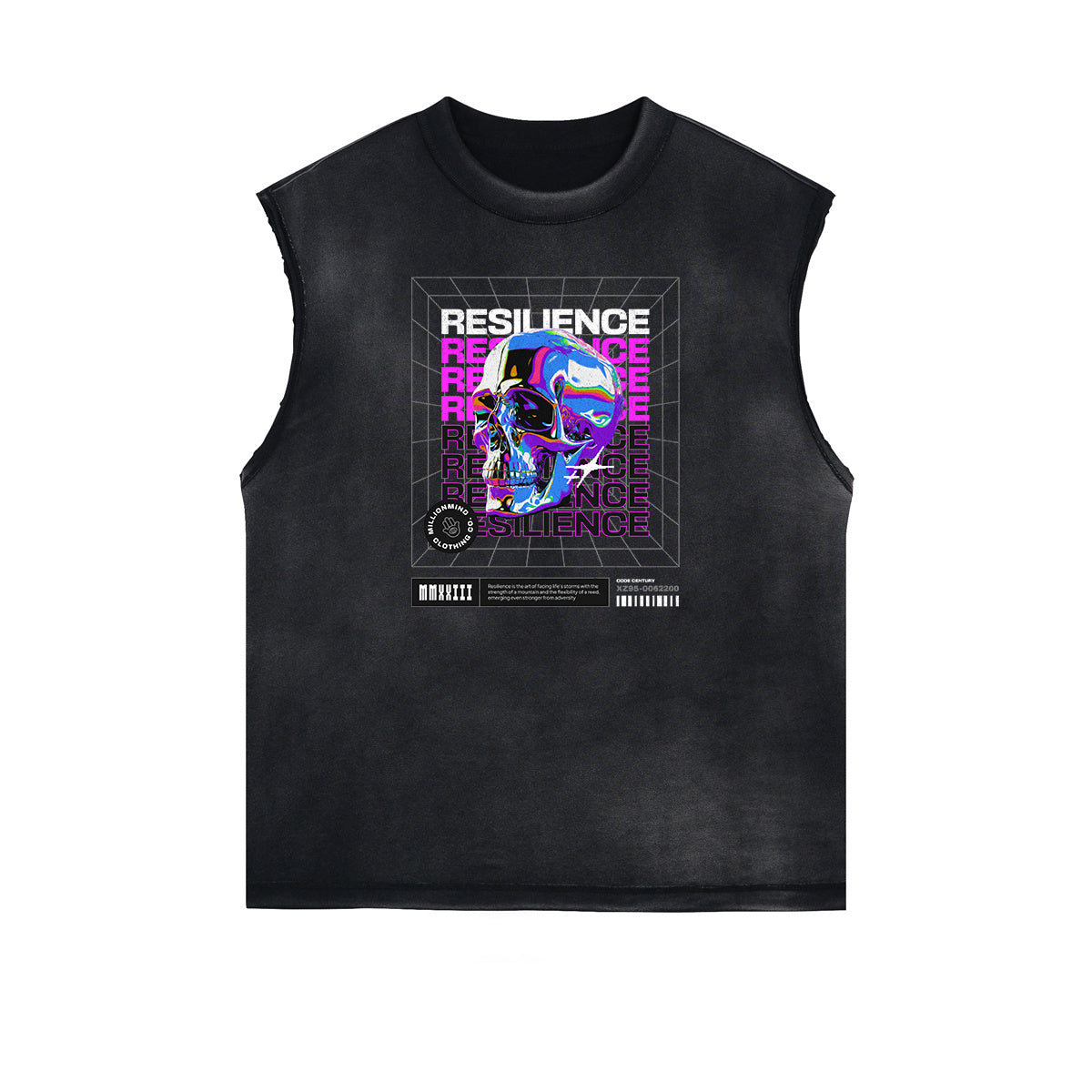 Sleeveless Chrome Y2K Streetwear Graphic Tee