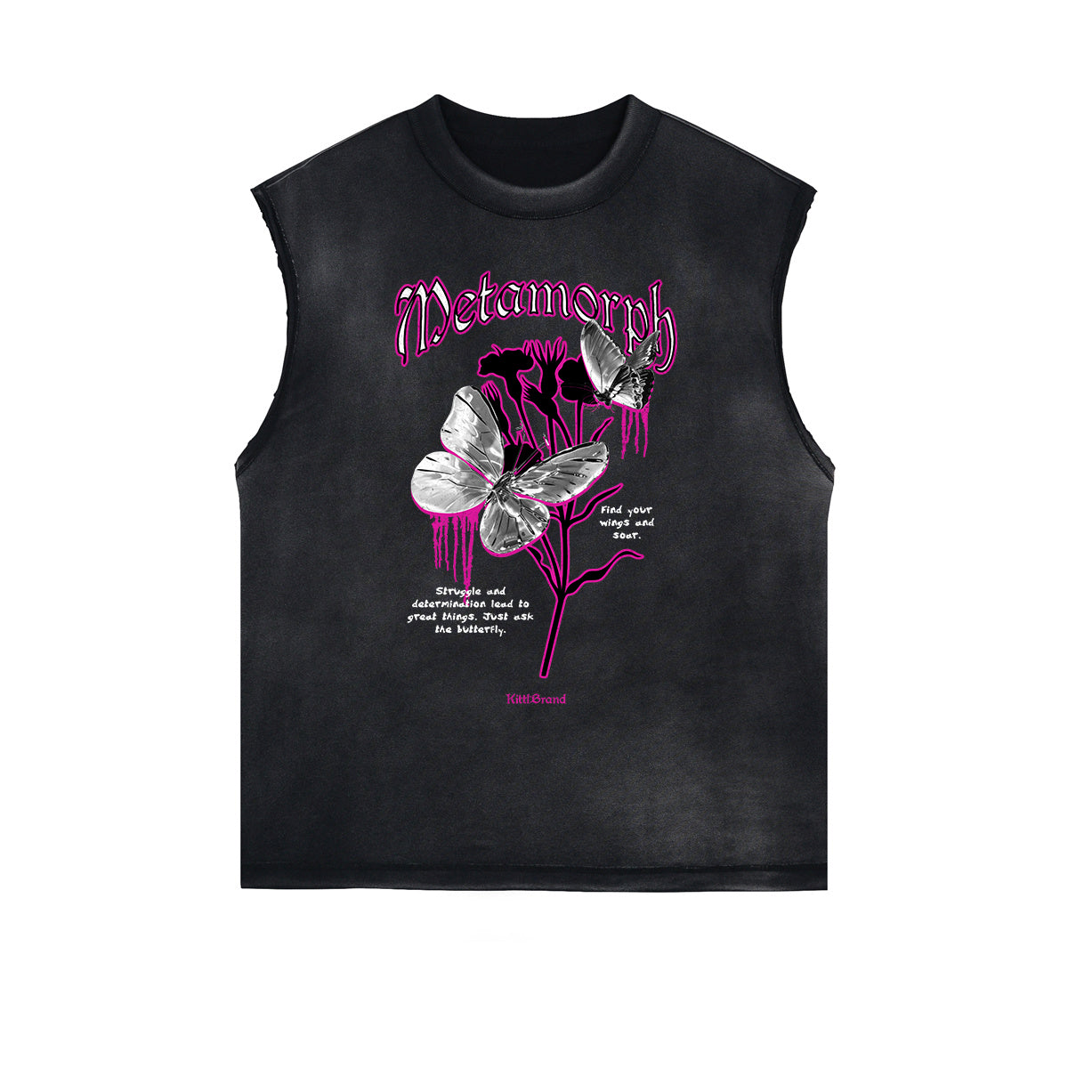 Sleeveless Chrome Y2K Streetwear Graphic Tee