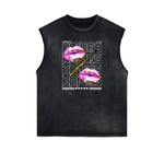 Sleeveless Chrome Y2K Streetwear Graphic Tee