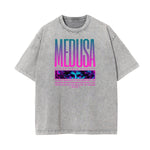 Camiseta Vanquisher lavada con estampado neón Y2K