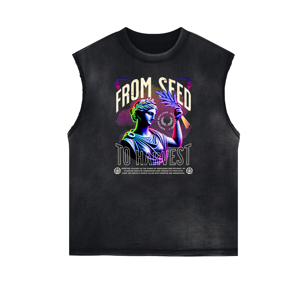 Vanquisher Neon Y2K Graphic Tank Top