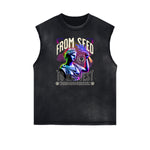Vanquisher Neon Y2K Graphic Tank Top
