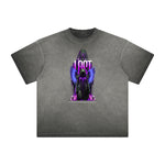 Distressed Vanquisher Neon Y2K Pattern Tee