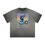 Distressed Vanquisher Neon Y2K Pattern Tee