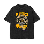Camiseta gráfica con ilustración de lavado de piedra
