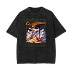 Camiseta gráfica con ilustración de lavado de piedra