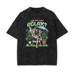 Camiseta gráfica con ilustración de lavado de piedra