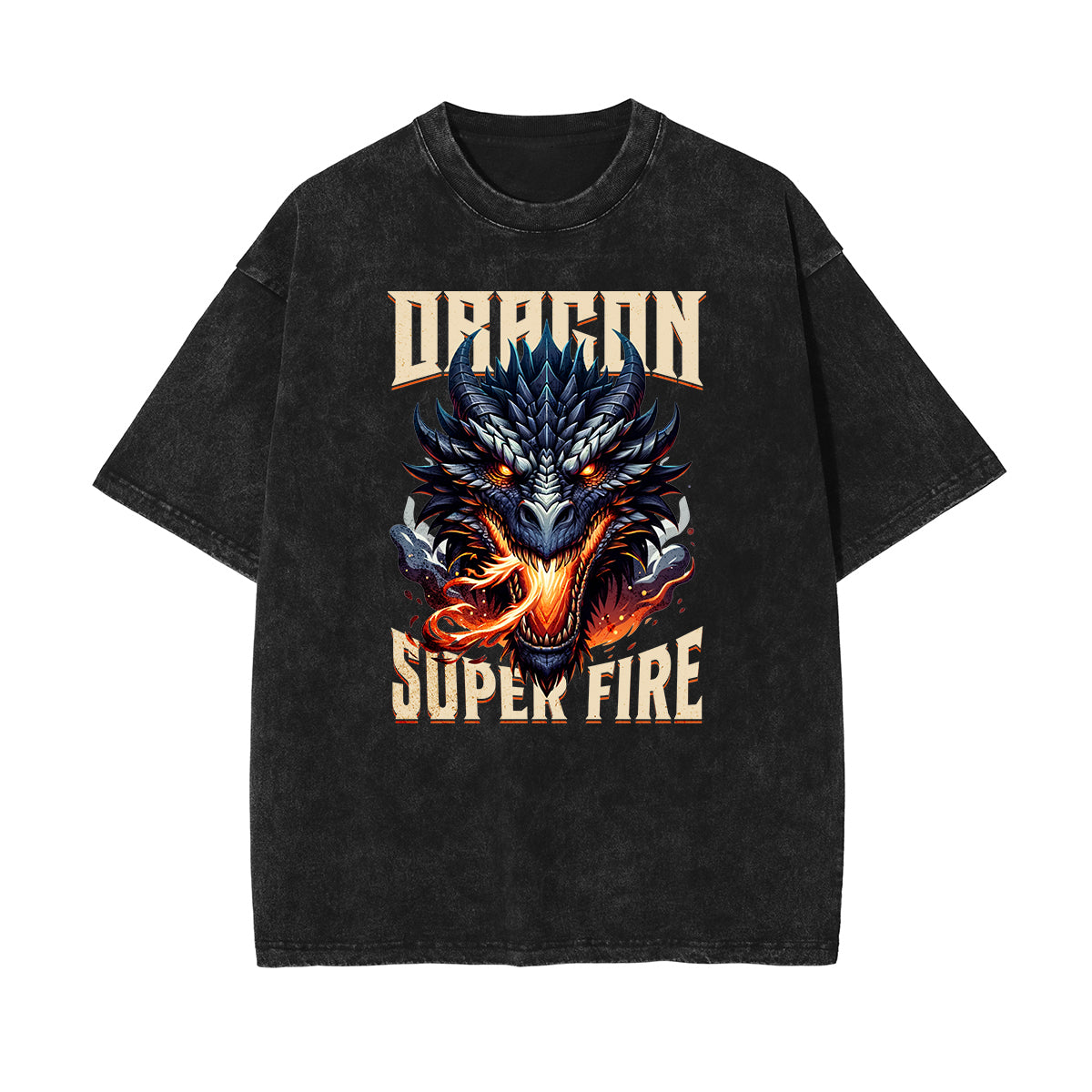 Camiseta gráfica con ilustración de lavado de piedra