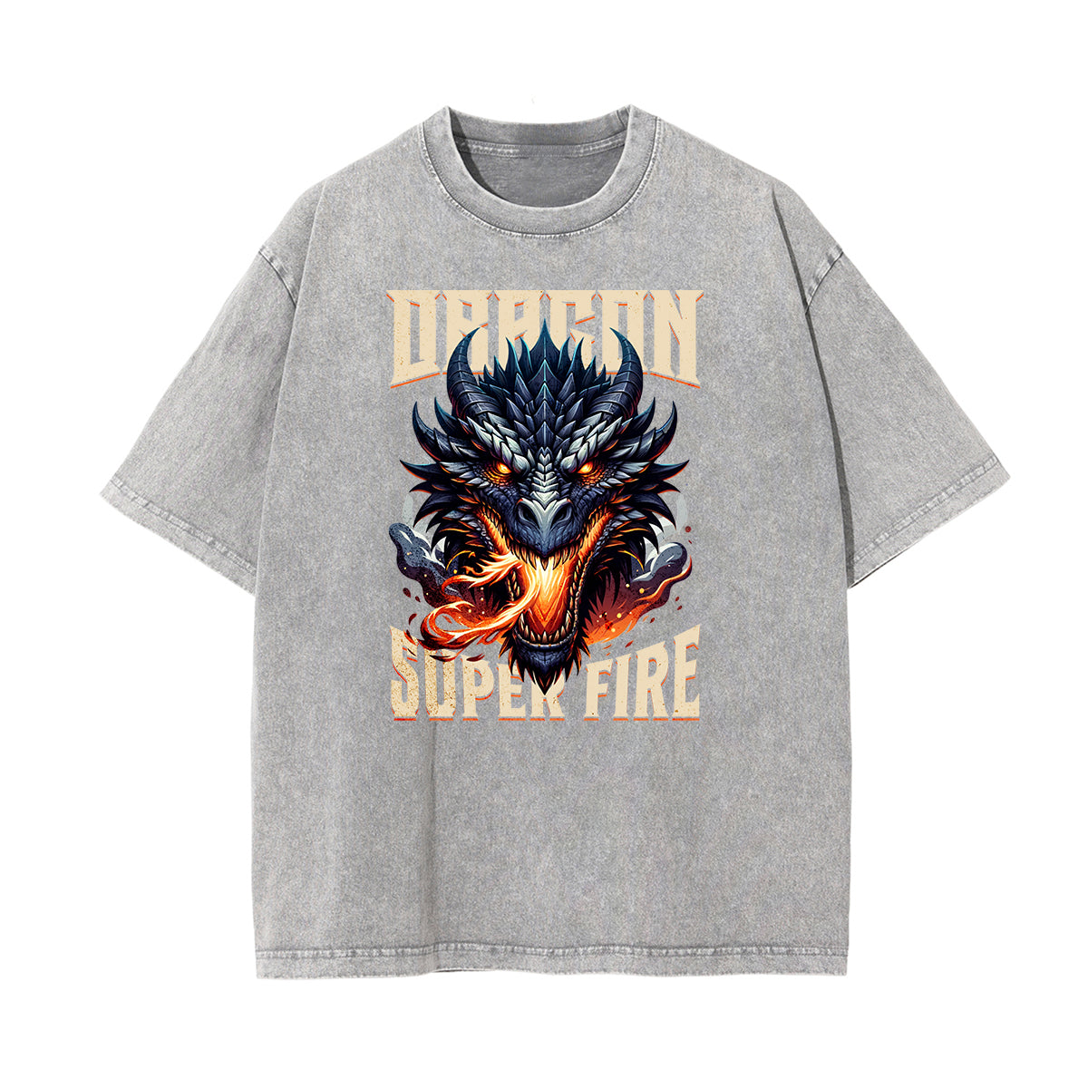 Camiseta gráfica con ilustración descolorida y lavada