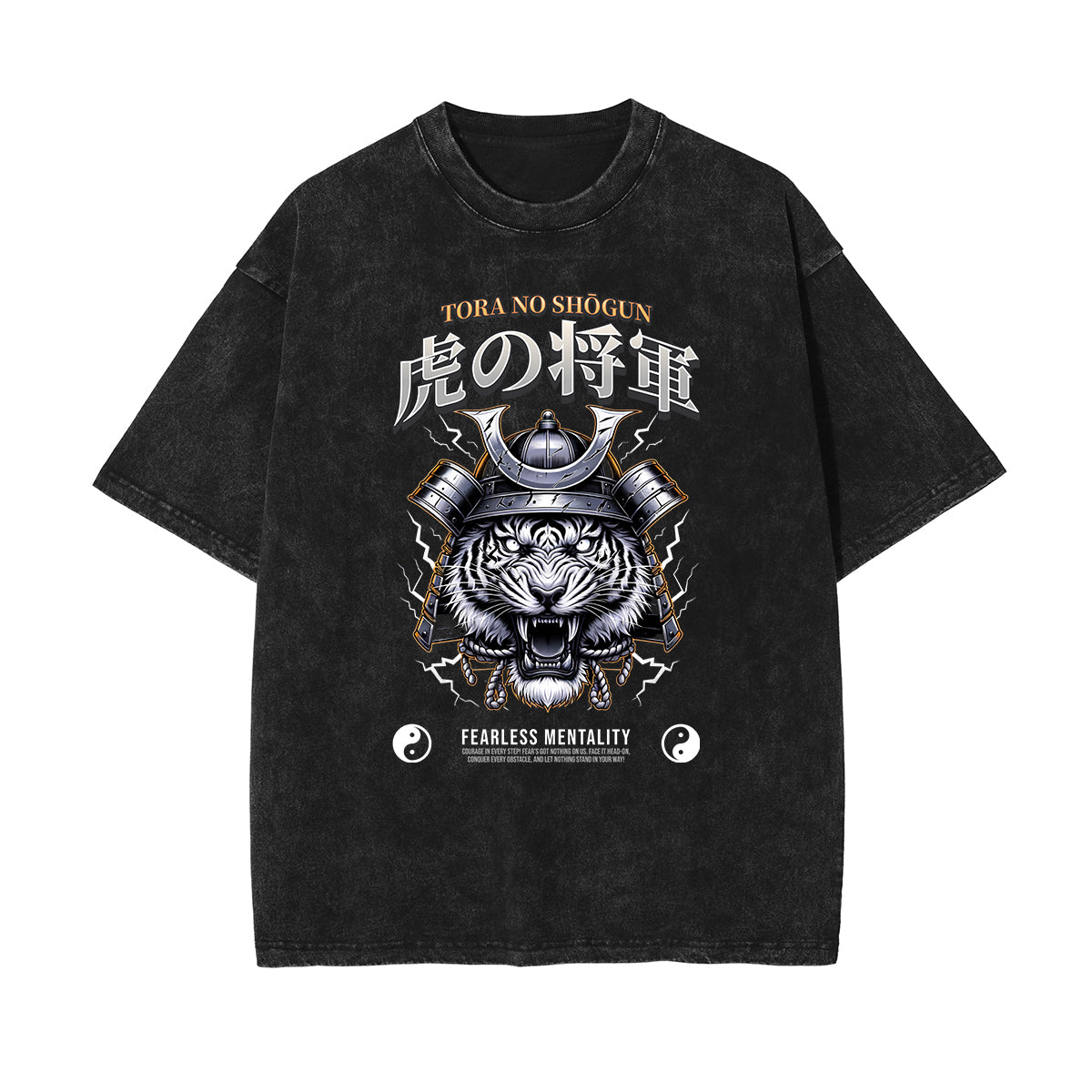 Camiseta gráfica con ilustración de lavado de piedra