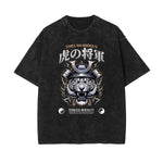 Camiseta gráfica con ilustración de lavado de piedra