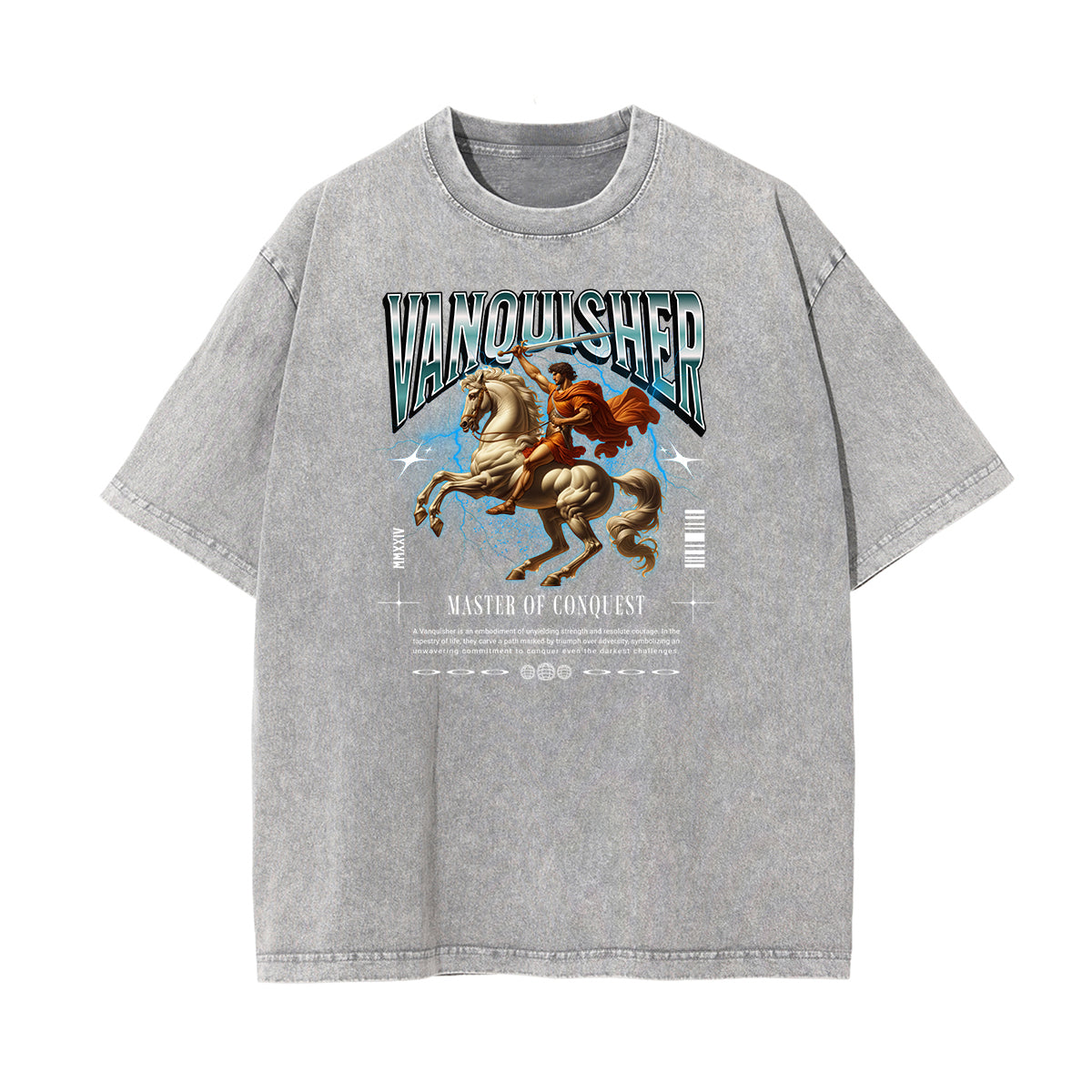 Faded Celestial & Angel Statue Graphic Tee