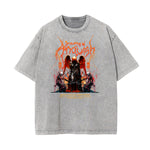 Camiseta con gráficos de ángel y celestial lavados a la piedra