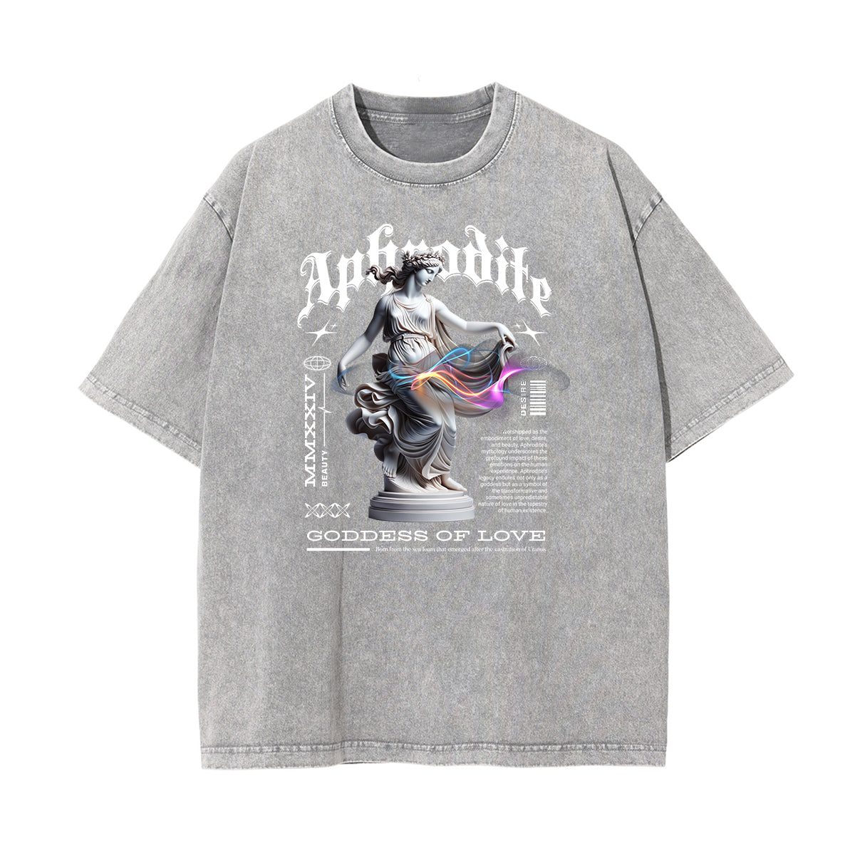 Camiseta con gráficos de ángel y celestial lavados a la piedra