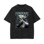 Camiseta gráfica Zeus con lavado a la piedra