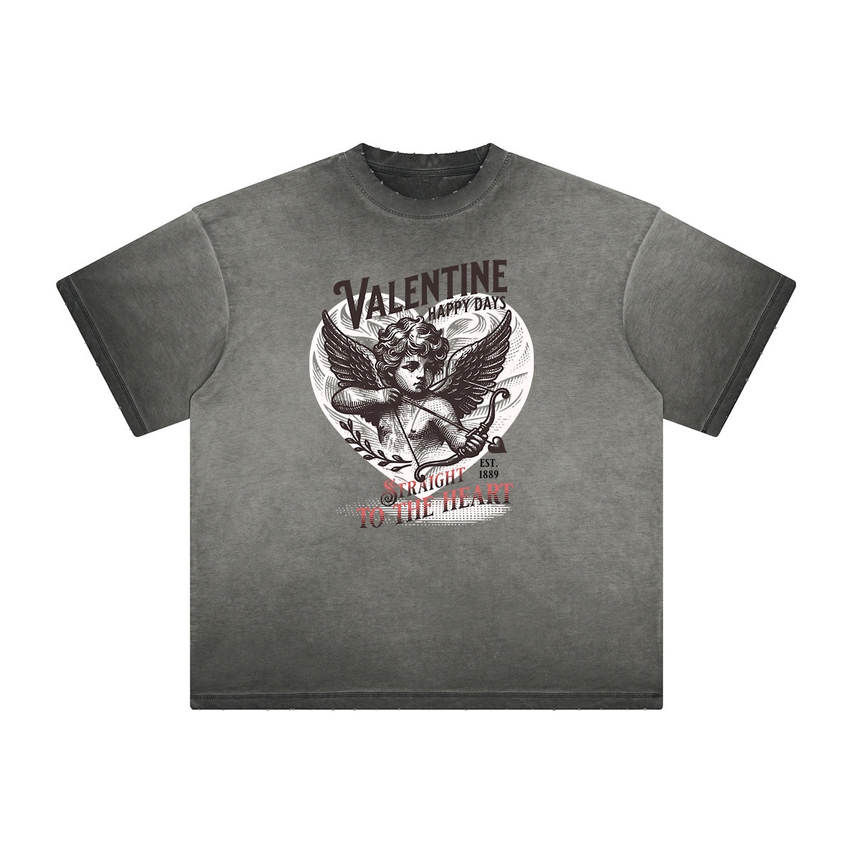 Heavyweight Cute Cupid Cartoon Graphic Tee-INNBLAC Fashion Apparel