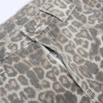 Leopard Print High Waist Wide Leg Pants