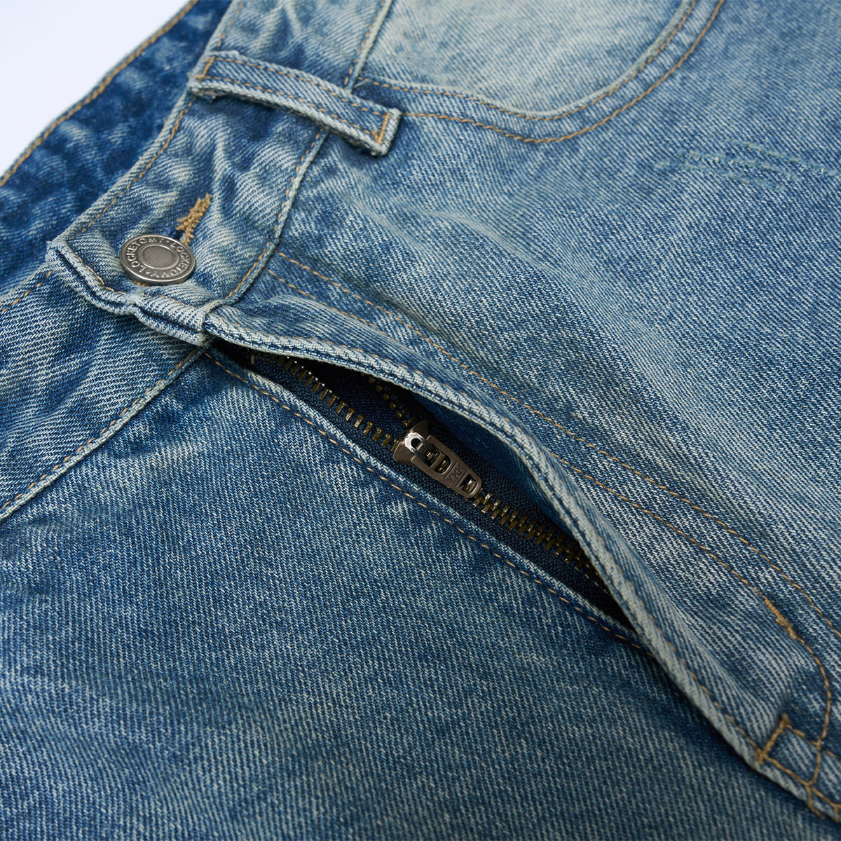 High Rise Wide Leg Vintage Light Wash Jeans