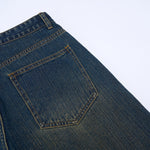 Comfort Fit Vintage Blue Wide Leg Everyday Jeans