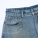 Vintage Washed Wide Leg Relaxed Fit Jeans