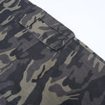 Camo Military Workwear Wide-Leg Cargo Utility Pants