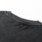 Washed Patchwork Raw Edge Tee 8oz