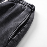 Pantalones cortos desgastados con lavado a la piedra