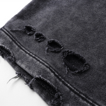 Pantalones cortos desgastados con lavado a la piedra