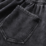 Pantalones cortos desgastados con lavado a la piedra