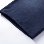 Camiseta lavada con bordes sin rematar de peso pesado de 9 oz