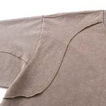 Camiseta de patchwork con bordes sin rematar, lavada, 8 oz