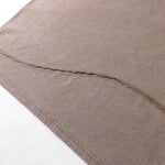 Camiseta de patchwork con bordes sin rematar, lavada, 8 oz