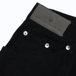 Black Raw Edge Short Jeans-INNBLAC Fashion Apparel