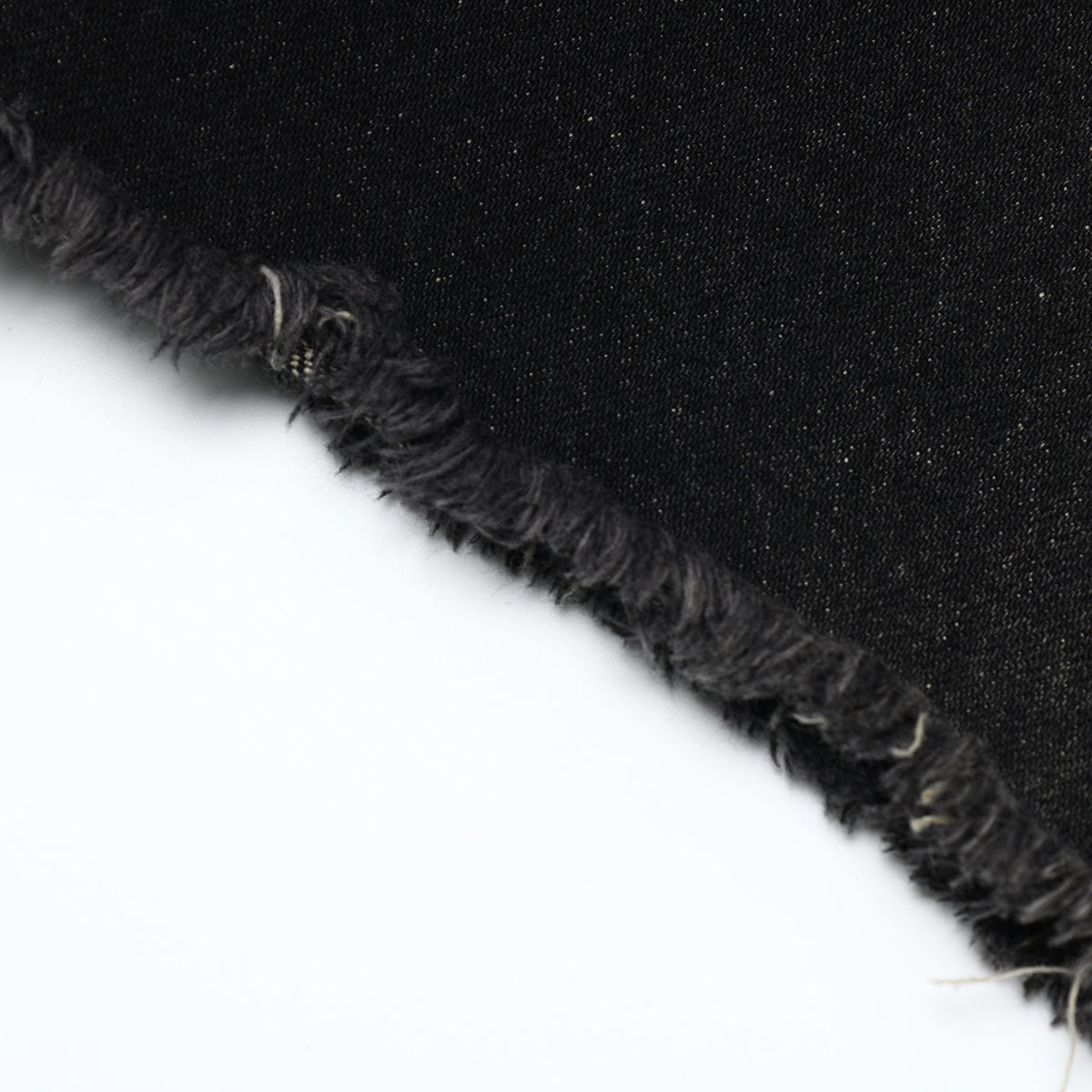 Black Raw Edge Short Jeans-INNBLAC Fashion Apparel