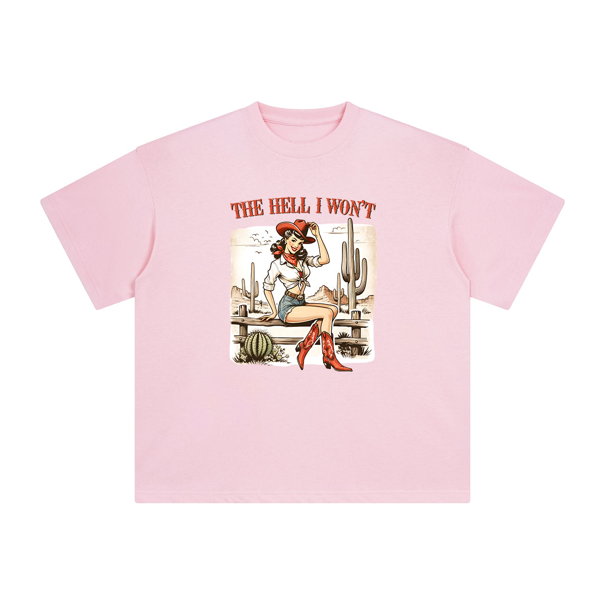 Comic Cowgirl Graphic Tee-INNBLAC Fashion Apparel